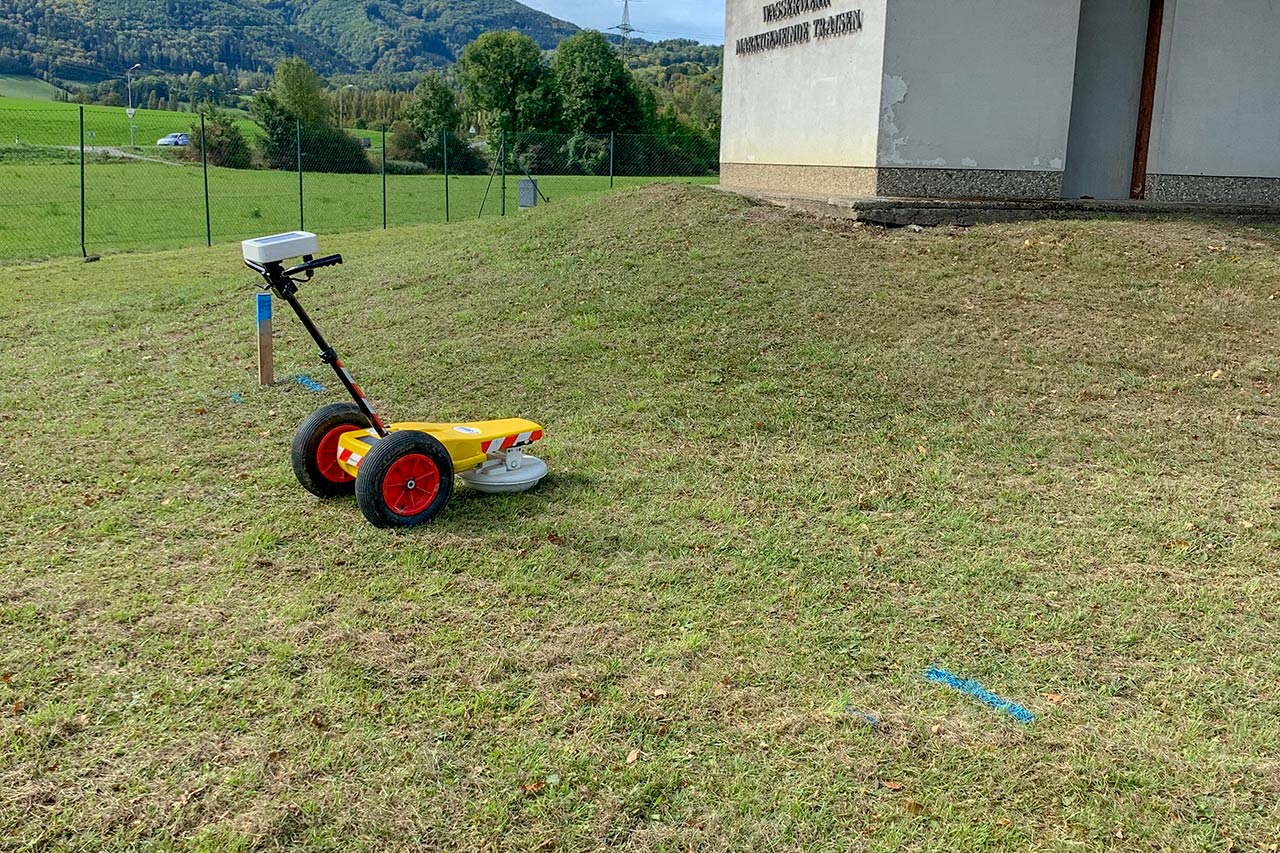 Bodenradar-Markierung